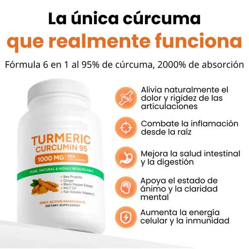Turmeric Curcumin 95%™ 120 Cápsulas